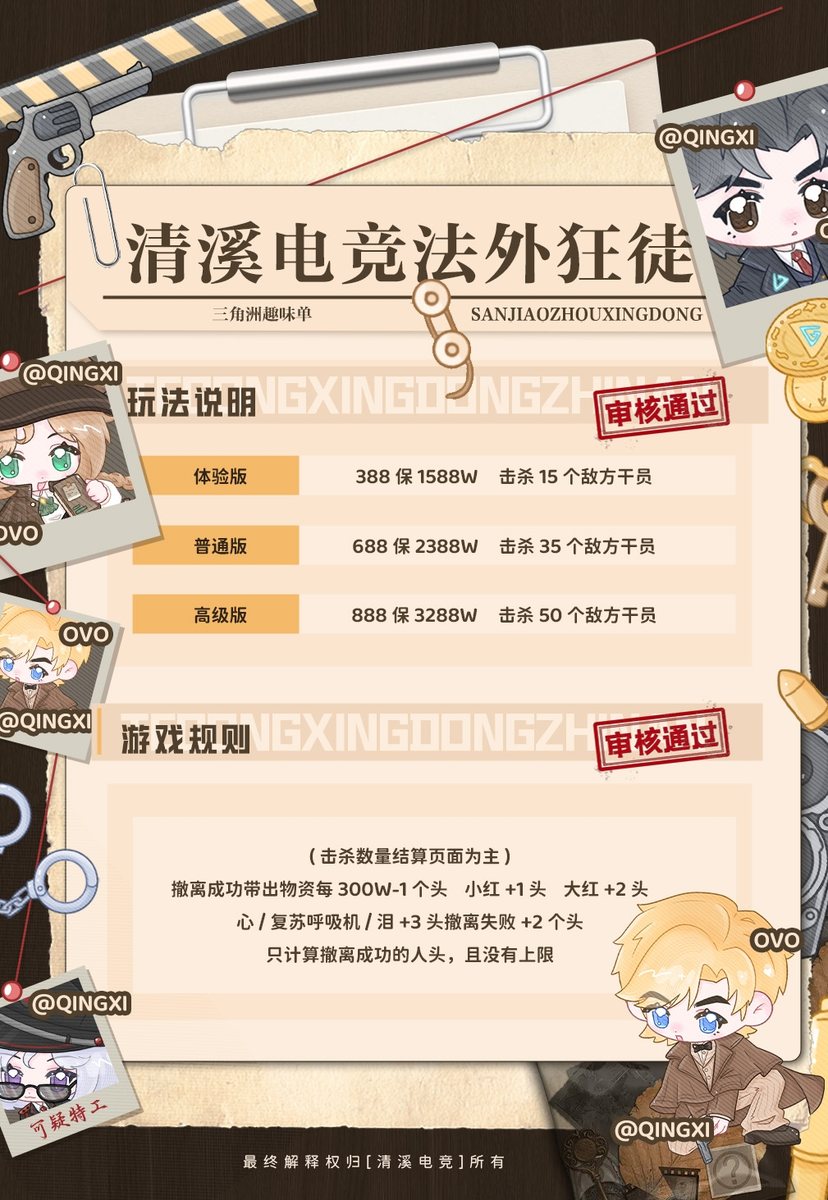 法外狂徒趣味单